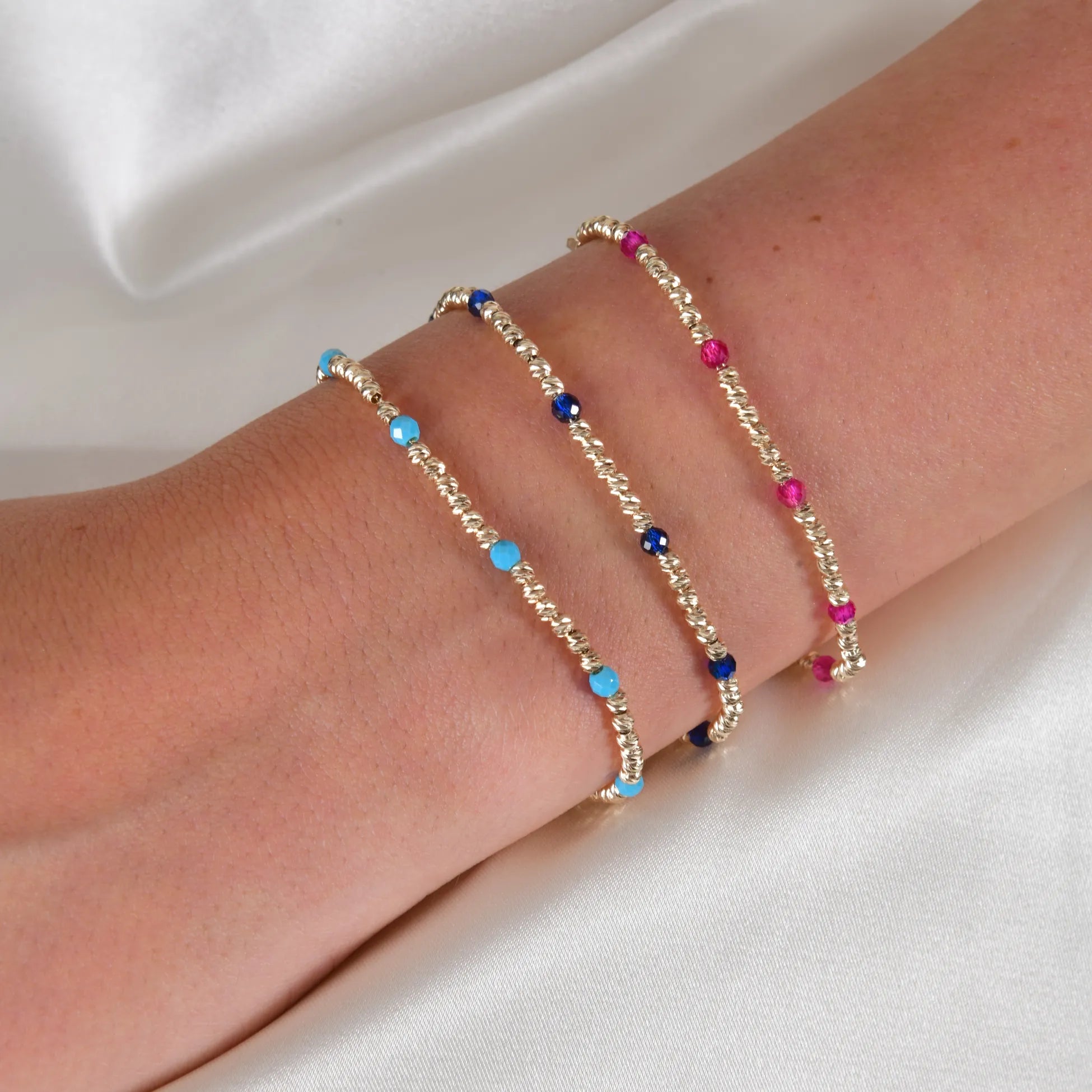 Firuze Taşlı Dorika Toplu Bileklik - O'an Jewelry