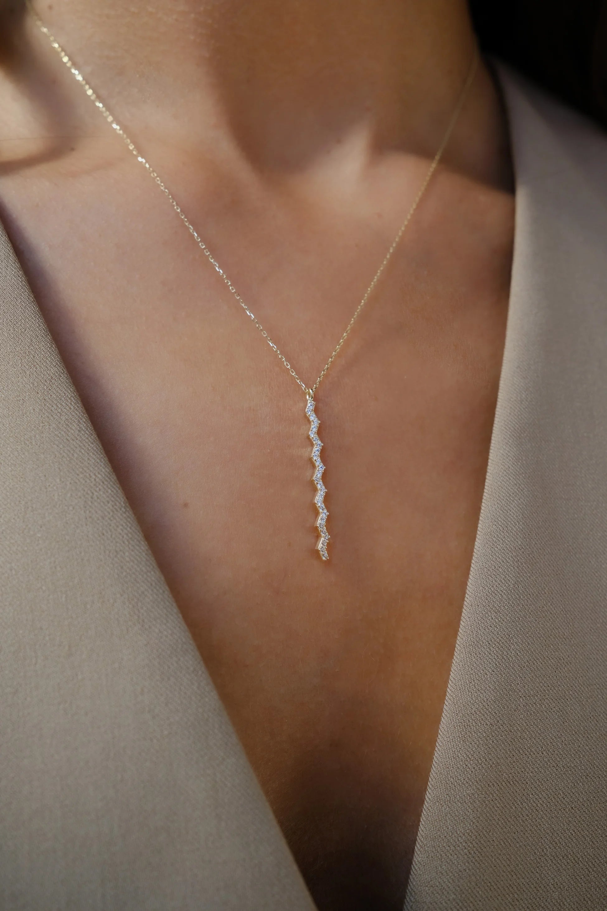 Minimal Zikzak Kolye - O'an Jewelry
