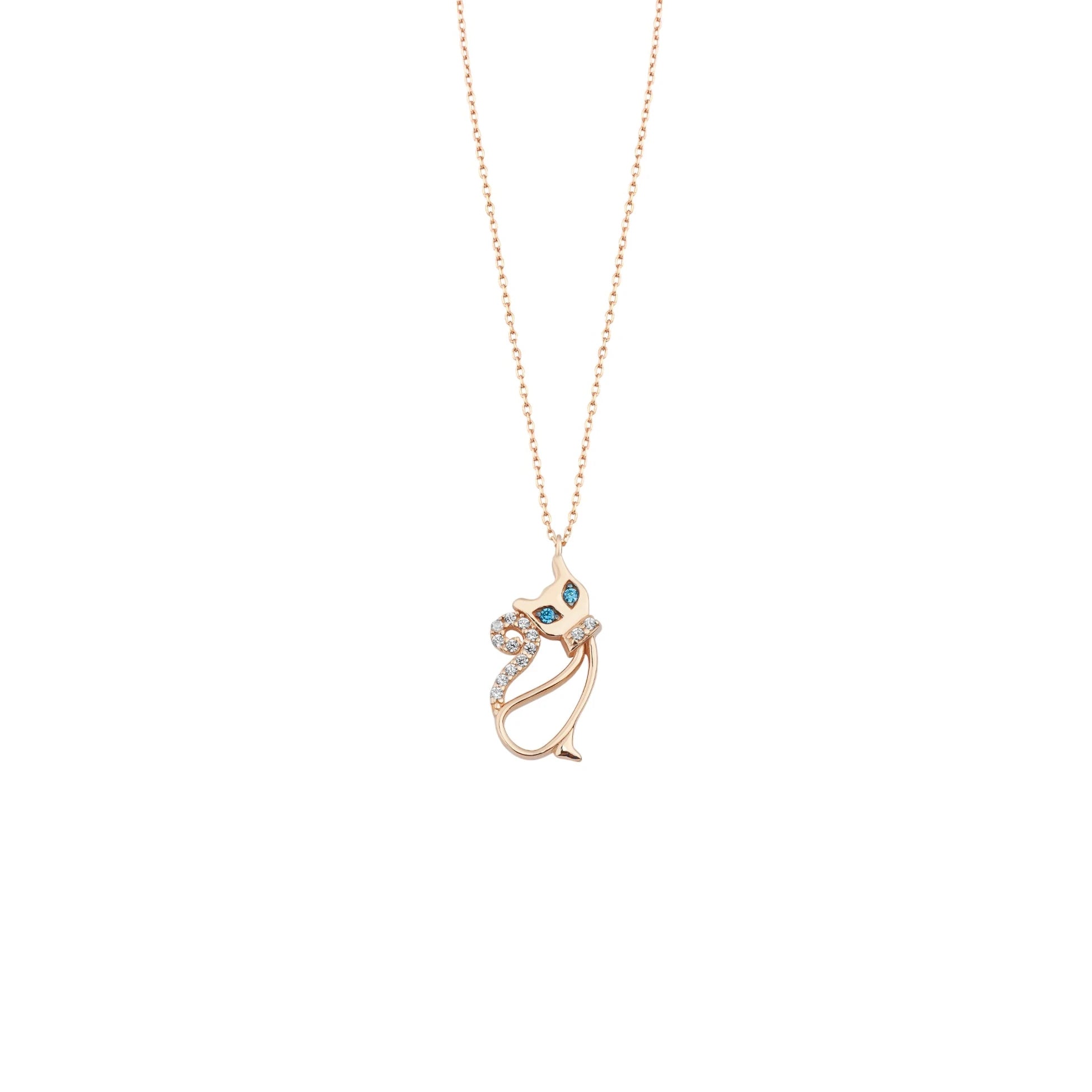 Minimal Kedi Kolye - O'an Jewelry