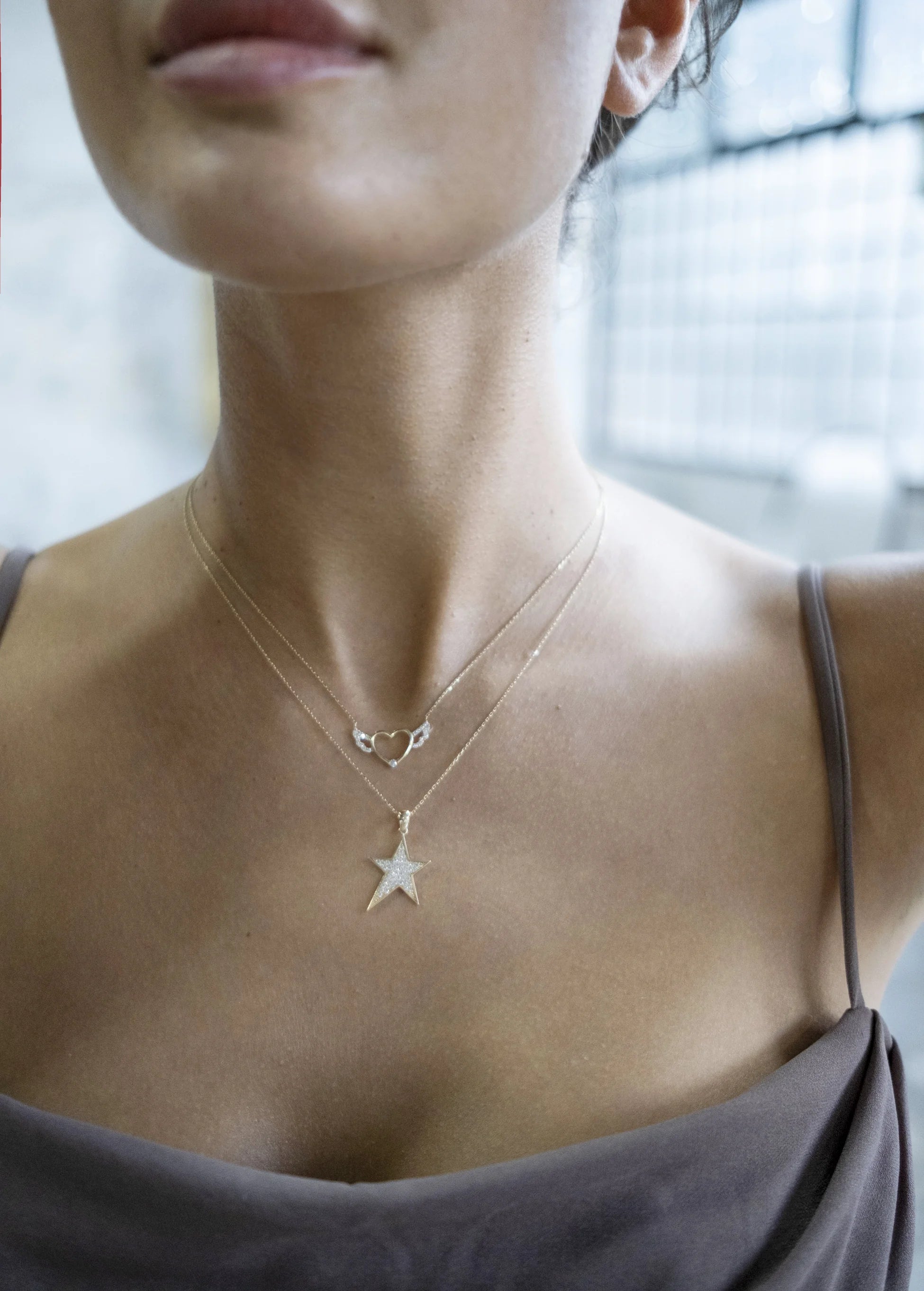 Taşlı Yıldız Kolye - O'an Jewelry