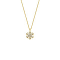 Minimal Taşlı Kar Tanesi Kolye - O'an Jewelry