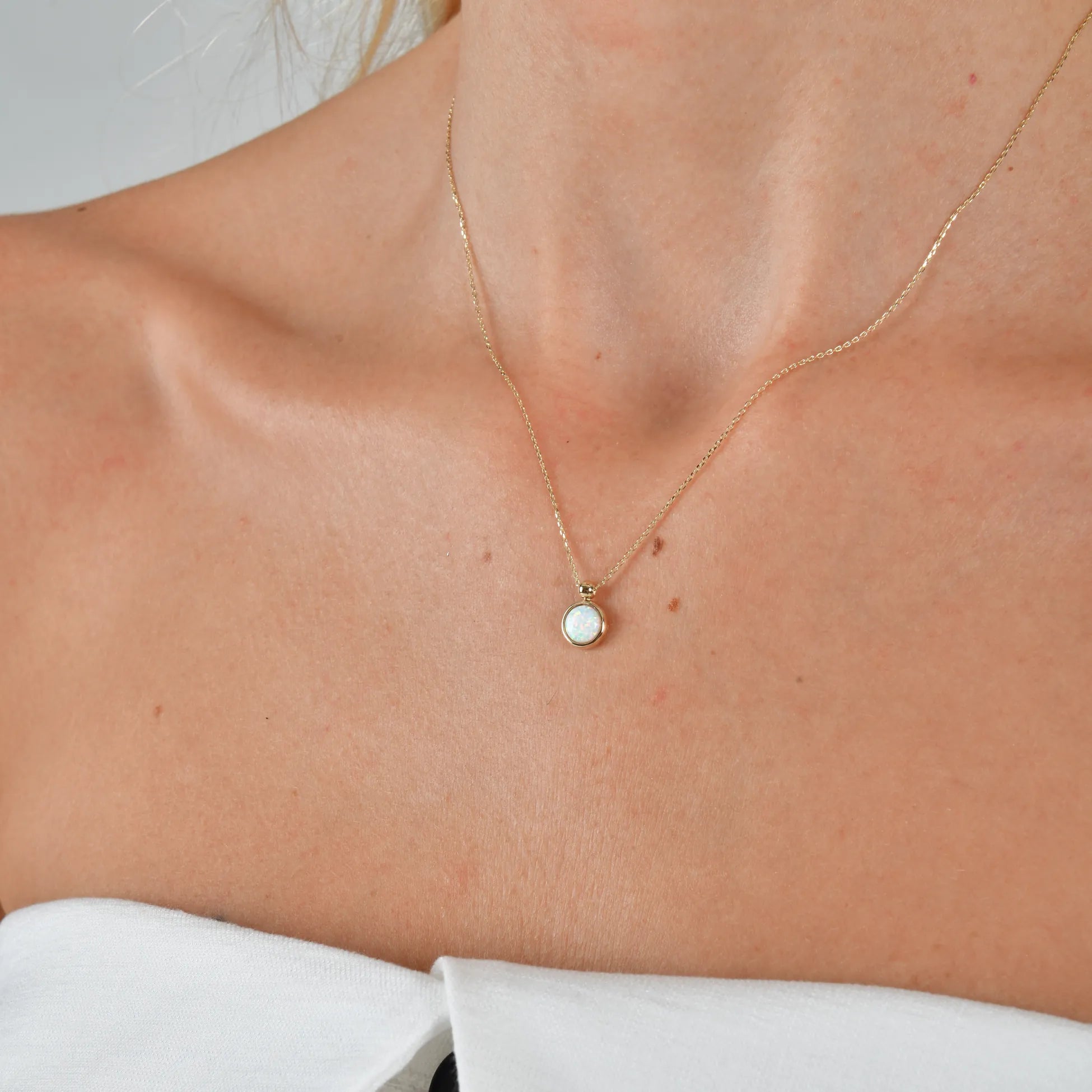 Opal Taşlı Kolye - O'an Jewelry