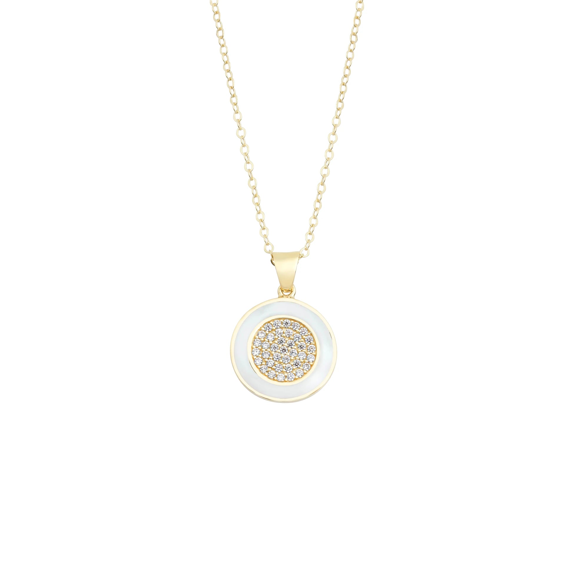 Mineli Taşlı Yuvarlak Kolye - O'an Jewelry