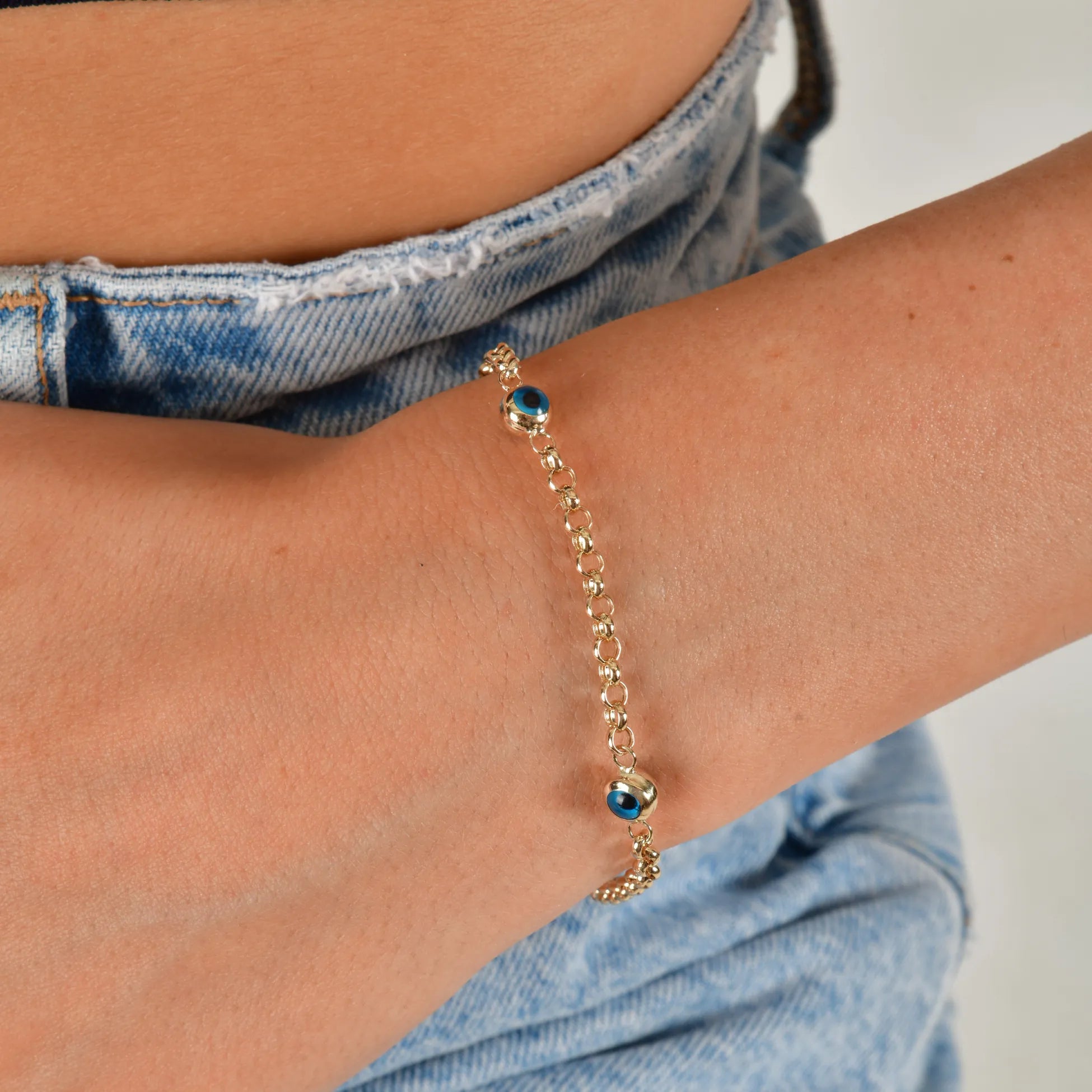 Üçlü Göz Boncuk Bileklik - O'an Jewelry