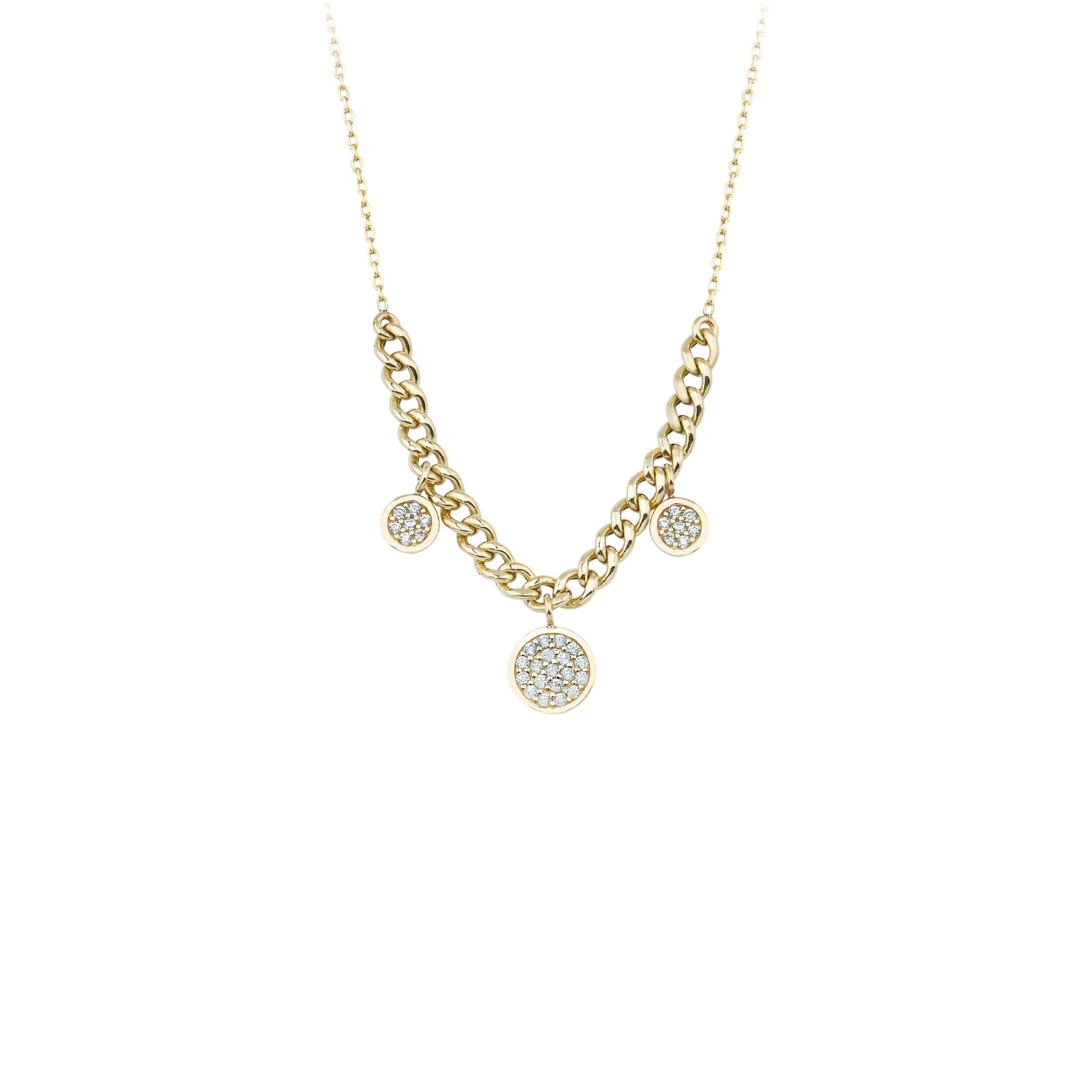 Taşlı Yuvarlak Kolye - O'an Jewelry
