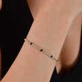 Lacivert Taşlı Dorika Bileklik - O'an Jewelry