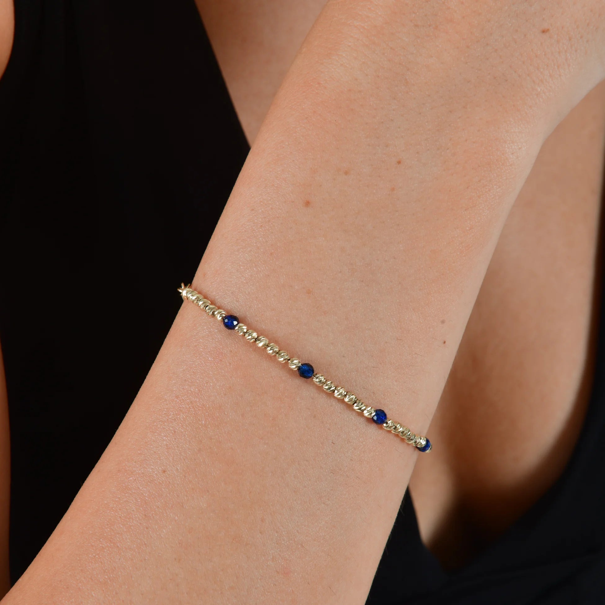 Lacivert Taşlı Dorika Bileklik - O'an Jewelry