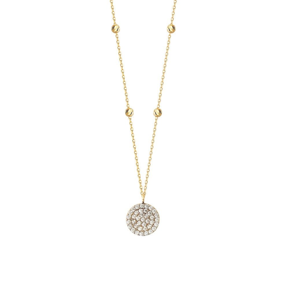 Taşlı Yuvarlak Kolye - O'an Jewelry