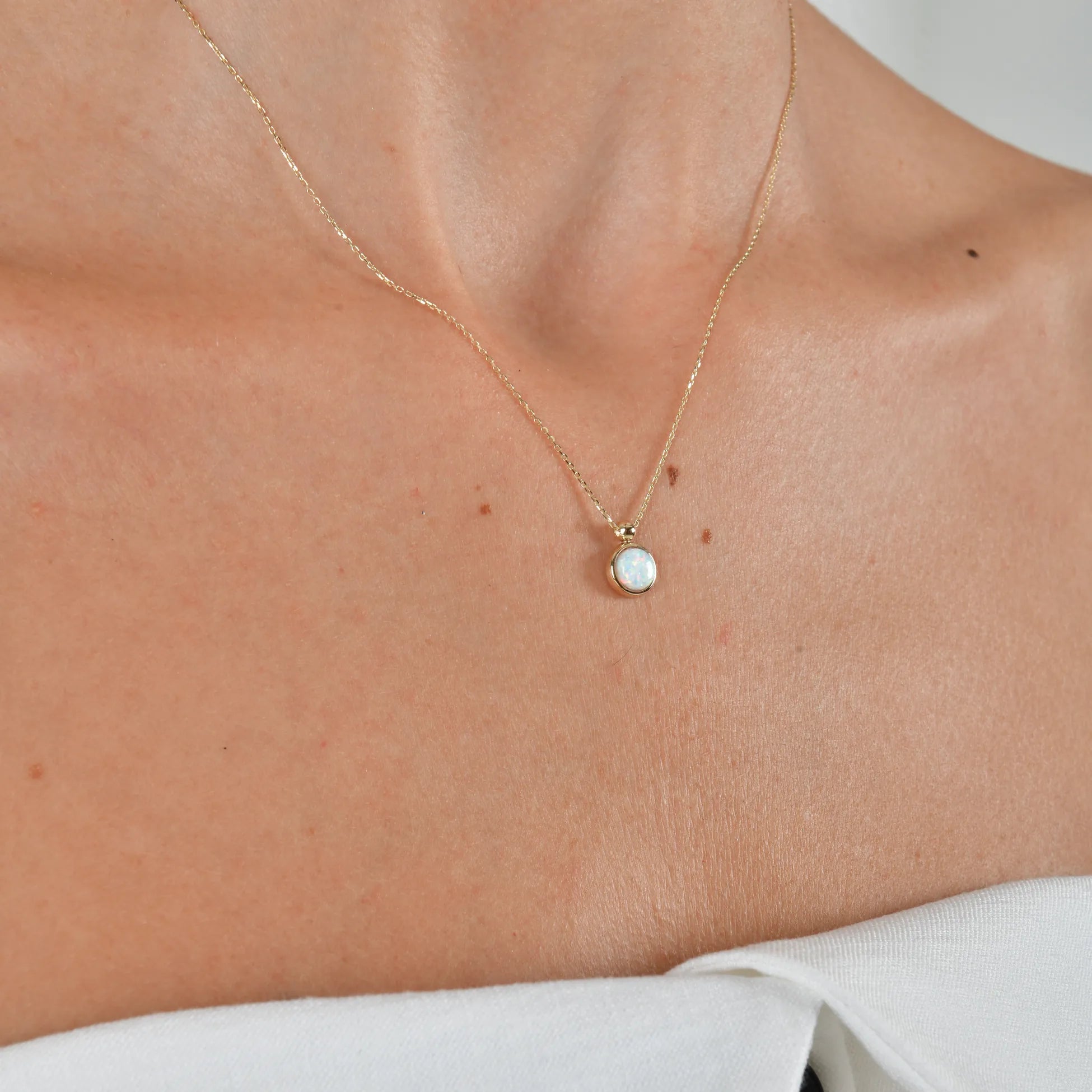 Opal Taşlı Kolye - O'an Jewelry