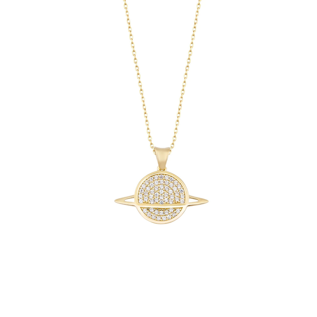 Taşlı Gezegen Kolye - O'an Jewelry