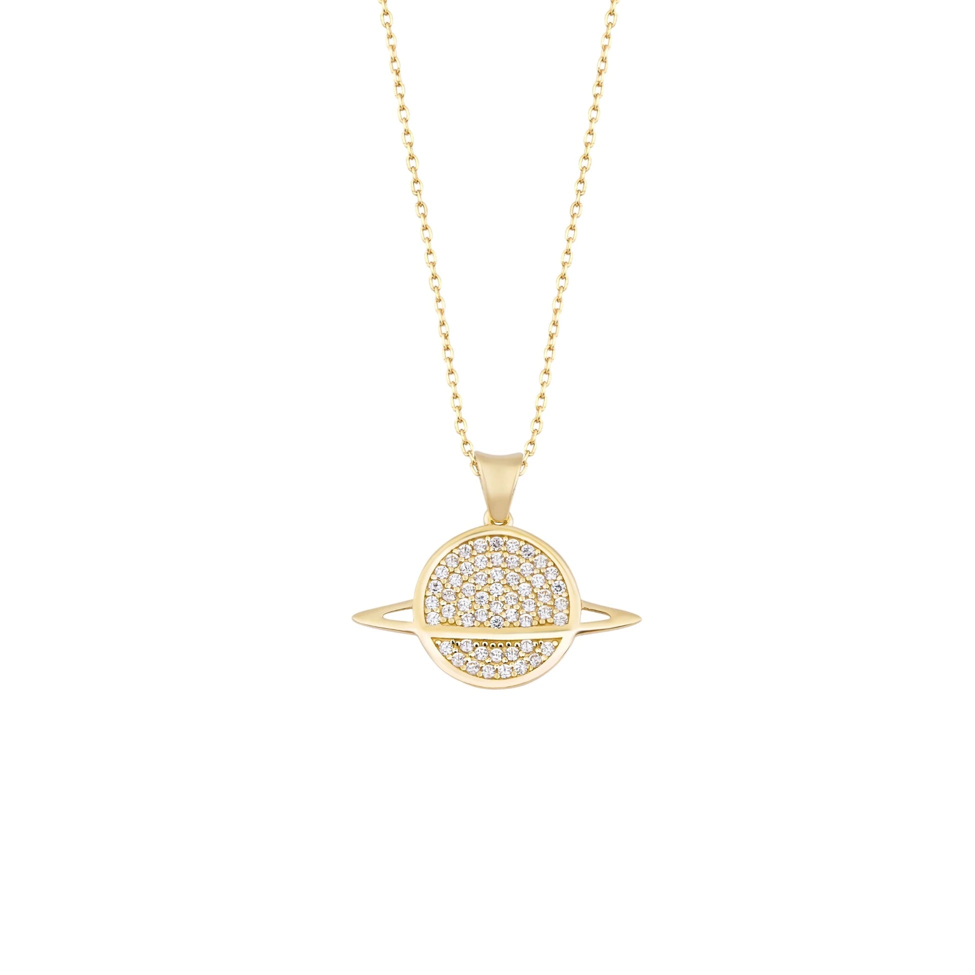 Taşlı Gezegen Kolye - O'an Jewelry