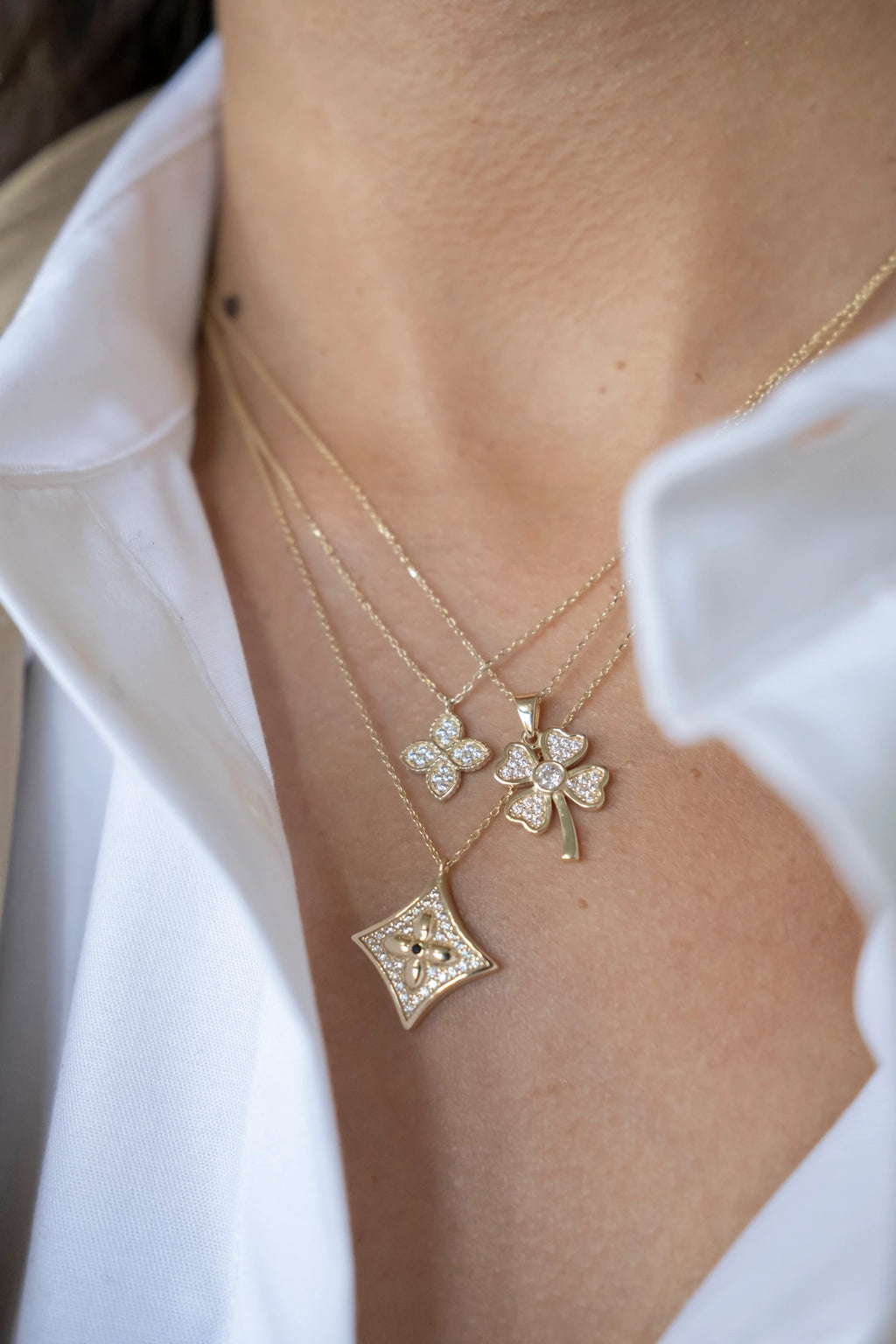 Minimal Çiçek Kolye - O'an Jewelry