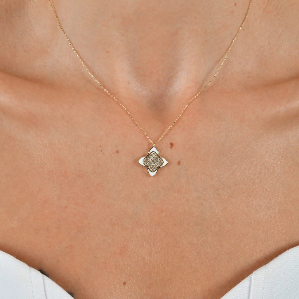 Mineli Geometrik Kolye - O'an Jewelry